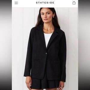 Stateside Softest Fleece Blazer in Black 
size Medium